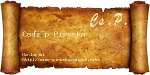 Csép Piroska névjegykártya
